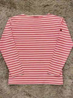 セントジェームス　バスクシャツ　白✖️ピンク　USED 旧タグ