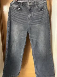 Regen Glanz ワイドバギーデニムパンツ S ブラック