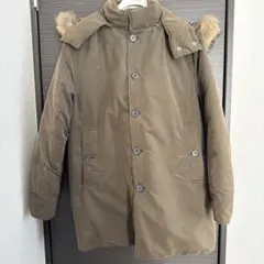 MONCLER カーキ　ダウンジャケット ファー付き