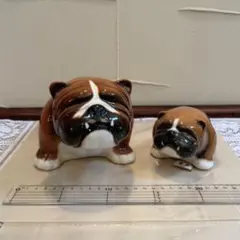 ブルテリア 犬 オブジェ 置物 加藤工芸 玄関 犬置物 陶器 - メルカリ