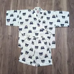 Double-B クマ柄 甚平 100