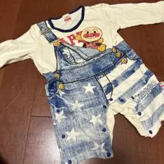 アンパンマンキッズコレクション　デニム風ロンパース 80