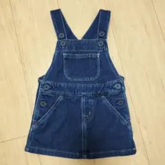 80cm 女の子 デニム ジャンパースカート 無印良品 ベビー