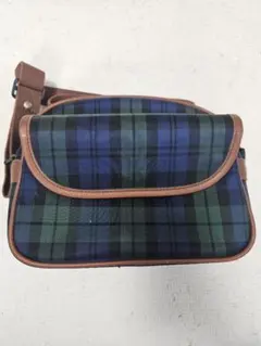 保育園　幼稚園　登園バックチェック柄 グリーン・ネイビー