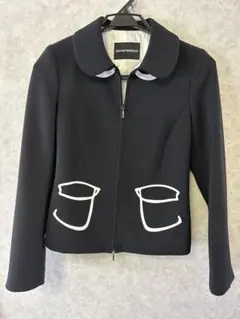 EMPORIO ARMANI トロンプルイユ ジャケット レディース ブラックのサムネイル