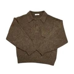 Elanque shaggy knit polo/シャギーニットポロ - メルカリ
