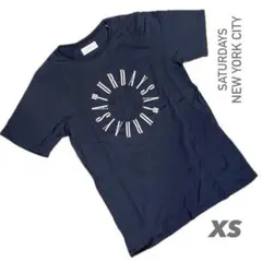 SATURDAYS NEW YORK CITY Tシャツ XS ネイビー