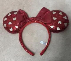 ディズニーハート型スパンコールカチューシャ