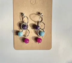 天然石ピアス・イヤリング（3大ヒーリング）