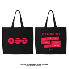 BTS WORLD TOUR トートバッグ 黒のサムネイル