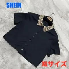 ★美品★SHEIN ショート丈のニットカーディガン　黒色　XLサイズ