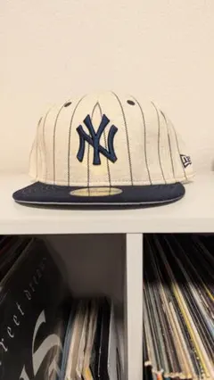 New Era ピンストライプ ニューヨーク・ヤンキース キャップ 7 3/4