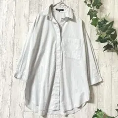 現行26モデル✨セオリー ストライプ長袖シャツブラウス ペプラム 