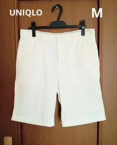 ユニクロ　メンズ　ショートパンツ　Mウエスト76〜84cm　白のサムネイル