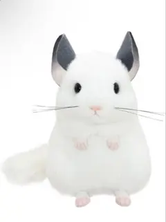 【新品タグ付き】吉徳 チンチラ ぬいぐるみ ホワイト