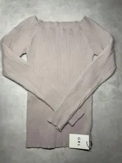 GRL スクウェアネックリブニットトップス