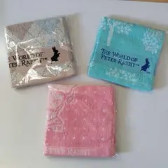 ピーターラビット 　 ハンカチタオル 3枚セット