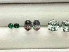 アクアシルバーピアス11点セット【ストーンタイプ】 - メルカリ