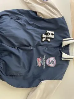 HOOK スタジャン XL ネイビー/ベージュ