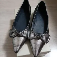 ODETTE E ODILE リボンフラットシューズ