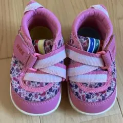 イフミーピンク花柄 ベビーシューズ 12.0