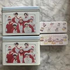 なにわ男子 からあげクンBOX 缶ケース　セット