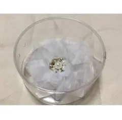 14新品♪組曲♪オーガンジー コサージュ白￥5390結婚式