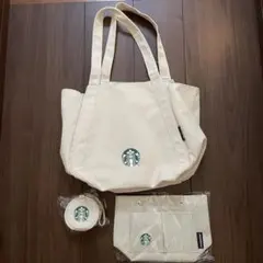 スターバックス 福袋 2025 トートバッグ リサイクルコットン　３点セット