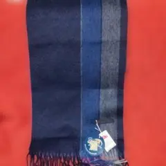 カシミヤマフラー ネイビー 28×160cm