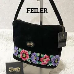 新品タグ付✨FEILER ハンドバッグ　アクセサリーポーチ　シュニール織 花柄のサムネイル