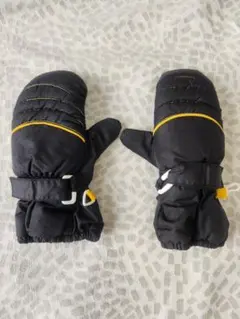 【美品】 キッズ スノー 手袋 グローブ ブラック