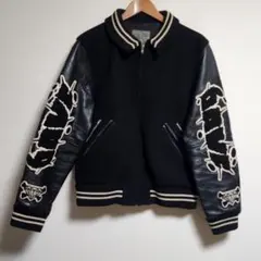 UNDERCOVER 19ss レザー切替メルトンスタジャン AMERICAN RAG CIE（アメリカンラグシー）の「袖レザー切替