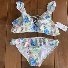 【定価15000円】フラワープリント ビキニ 9Mサイズ イエロー