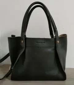 NATURAL BEAUTY 本革 ハンドバッグ