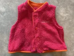 mont-bell フリースベスト 赤✖︎オレンジ　80cm