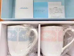 Noritake ノリタケ 花柄　マグカップ　レースウッドゴールド　ペア