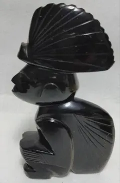 オブシディアン 尖頭器 d 槍 石器 黒曜石 模写 - メルカリ