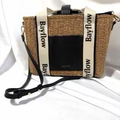 BAYFLOW ロゴテープ 2way かごトートバッグ 夏