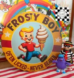 フロスティボーイ FROSTY BOY ブリキ看板　アメリカン雑貨　ダイナー