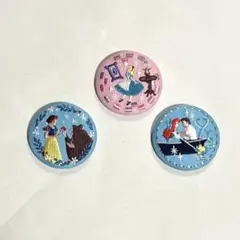 【BANDAI Candy】ディズニー 刺繍缶バッジ 3個セット