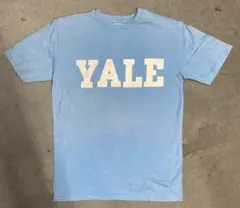 c*r様 古着 ユーズド YALEプリントTシャツ Boy's L 水色