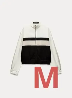 ZARAサイドストライプジッパーボンバージャケット 良品 セットアップ可