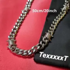 有刺鉄線 シルバー チェーン ネックレス アクセサリー ストリート