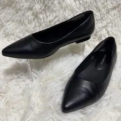 ひさこ様♡LELIEN PLUS ポインテッドトゥ パンプス 黒 36 冠婚葬祭のサムネイル