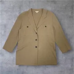 ジャケット ガンクラブチェック ブラウン レトロ カジュアル バブル