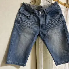 IKKA イッカのデニムハーフパンツ　Ｍサイズ 美品のサムネイル
