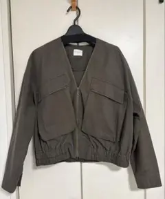 URBAN RESEARCH DOORS ノーカラージップブルゾン