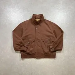 archive ブルゾンジャケット ブラウン フード収納 短丈 古着