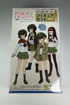 【未組み立て】プラッツ ガルパン1/35 カバさんチーム フィギュアレジンキットのサムネイル