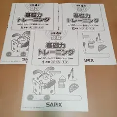 SAPIX 小学4年 基礎力トレーニング 2026年2月.3月.4月号 - メルカリ